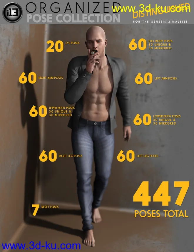 i13 DISTINGUISHED Pose Collection模型的图片2
