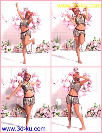 3D打印模型IGD KI Poses for Genesis 8 Female的图片