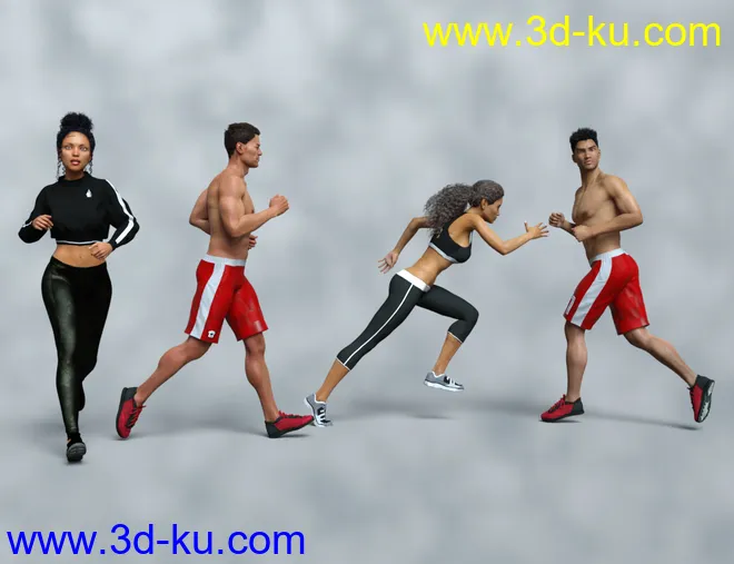 IGD Motion Series - Run Poses for Genesis 3 and 8模型的图片6