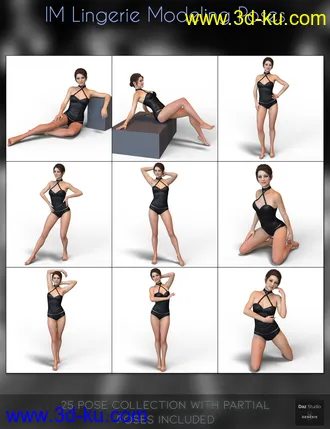 3D打印模型IM Lingerie Modeling Poses for Genesis 8 Female的图片