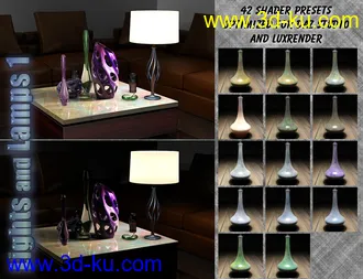 3D打印模型InaneGlory's Lights and Lamps 1 - Table Lamps的图片