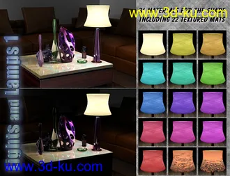 3D打印模型InaneGlory's Lights and Lamps 1 - Table Lamps的图片