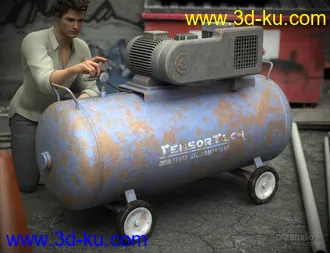 3D打印模型Industrial Compressor的图片