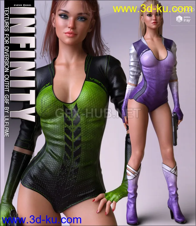 Infinity Textures for Diversion Outfit G8F模型的图片1