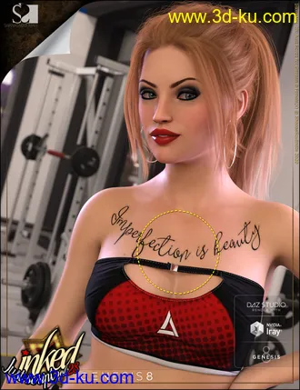 3D打印模型Inked Vol. 28 - Just Script for Genesis 8 Females的图片