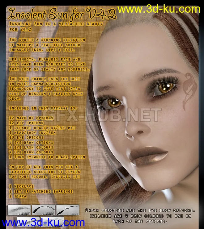 Insolent Sun for V4.2 - jewels included模型的图片1