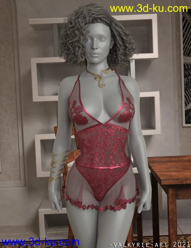 InStyle - JMR dForce Irene Nightwear for G8F模型的图片1