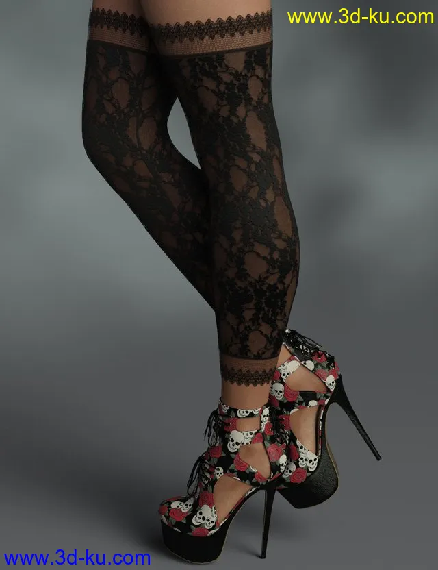 InStyle - Lucy Heels & Pantyhose G8F模型的图片1