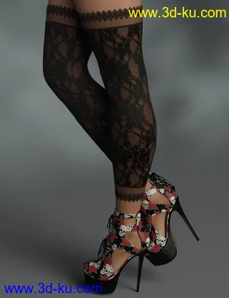 3D打印模型InStyle - Lucy Heels & Pantyhose G8F的图片