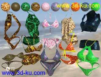 3D打印模型Iray Super Shaders Bikinis Gone Wild (Merchant Resource)的图片