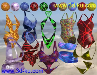 3D打印模型Iray Super Shaders Bikinis Gone Wild (Merchant Resource)的图片