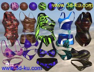 3D打印模型Iray Super Shaders Bikinis Gone Wild (Merchant Resource)的图片
