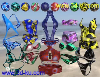 3D打印模型Iray Super Shaders Bikinis Gone Wild (Merchant Resource)的图片