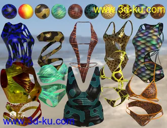 3D打印模型Iray Super Shaders Bikinis Gone Wild (Merchant Resource)的图片