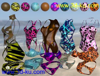 Iray Super Shaders Bikinis Gone Wild (Merchant Resource)模型的图片14