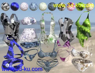 Iray Super Shaders Colorful Camouflage (Merchant Resource)模型的图片5