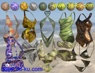 Iray Super Shaders Colorful Camouflage (Merchant Resource)模型的图片8