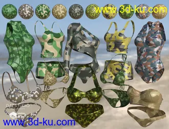 Iray Super Shaders Colorful Camouflage (Merchant Resource)模型的图片10