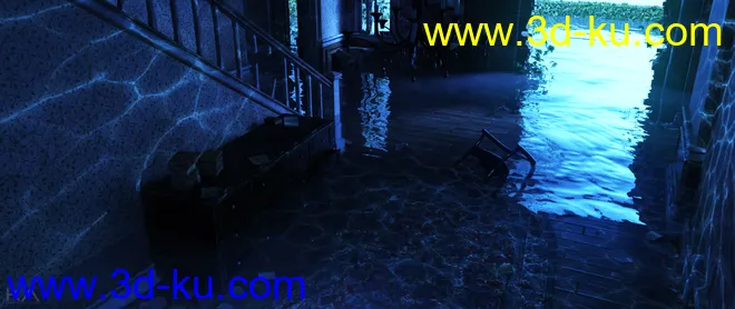 Iray Water Caustic Lights模型的图片2