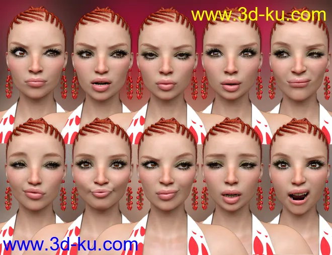 It Girl Poses and Expressions for Genesis 8.1 Females模型的图片2