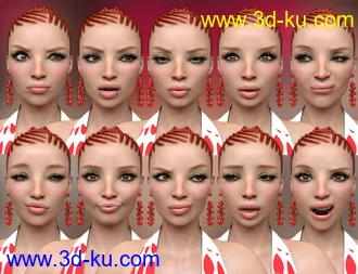 3D打印模型It Girl Poses and Expressions for Genesis 8.1 Females的图片