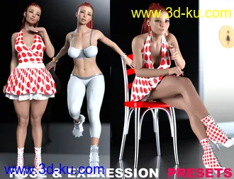 3D打印模型It Girl Poses and Expressions for Genesis 8.1 Females的图片