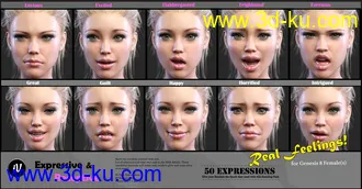 3D打印模型iV Expressive & Receptive Communication For Genesis 8 Female(s)的图片
