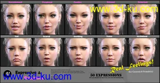 3D打印模型iV Expressive & Receptive Communication For Genesis 8 Female(s)的图片