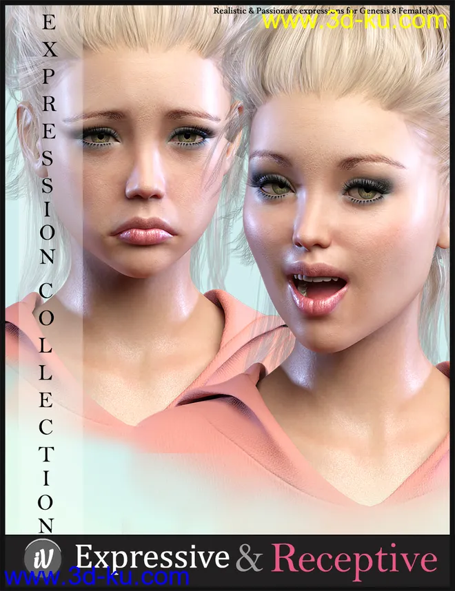 iV Expressive & Receptive Communication For Genesis 8 Female(s)模型的图片12