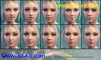 3D打印模型iV Sprightly Wonder Expressions For Genesis 8 Female(s)的图片