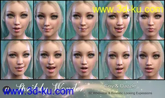 3D打印模型iV Sprightly Wonder Expressions For Genesis 8 Female(s)的图片