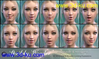 3D打印模型iV Sprightly Wonder Expressions For Genesis 8 Female(s)的图片