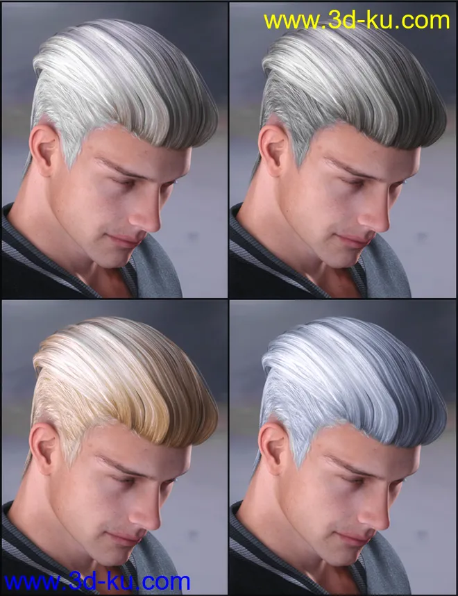 Jake Hair for Genesis 2 Male(s)模型的图片6