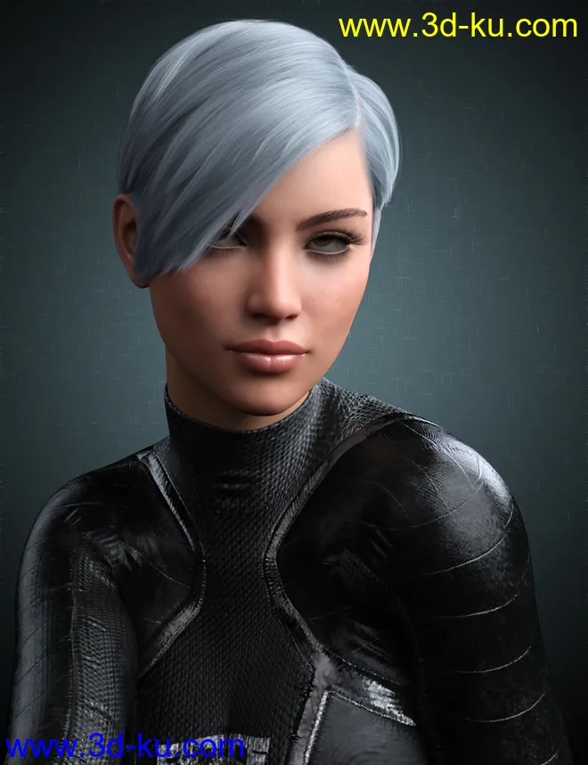 Janey Hair for Genesis 8 and 8.1 Female模型的图片4