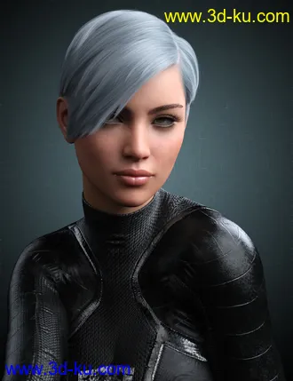 3D打印模型Janey Hair for Genesis 8 and 8.1 Female的图片