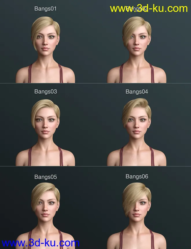 Janey Hair for Genesis 8 and 8.1 Female模型的图片8
