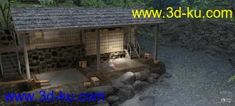 3D打印模型Japanese Onsen的图片