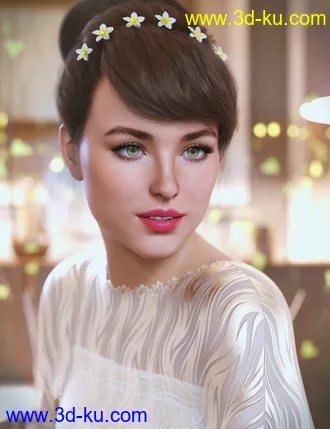 3D打印模型Jasmine for Genesis 8 and Jasmine Bobby Pin的图片
