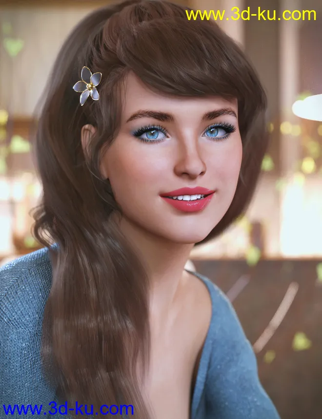 Jasmine for Genesis 8 and Jasmine Bobby Pin模型的图片5
