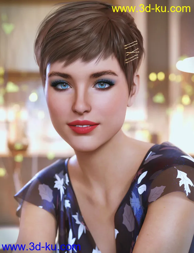 Jasmine for Genesis 8 and Jasmine Bobby Pin模型的图片7