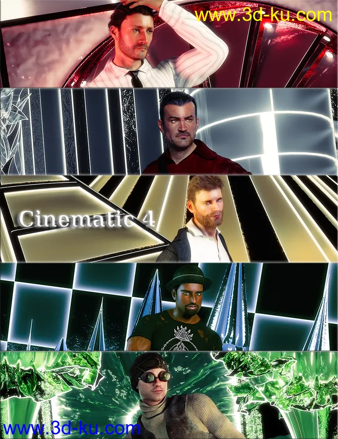 Jepe's Cinematic4 Poses and Props for Michael 8模型的图片1