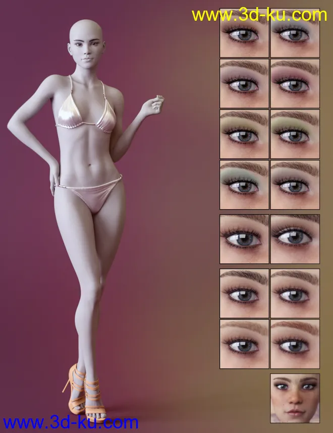 Jessa HD for Genesis 8 and 8.1 Female模型的图片14