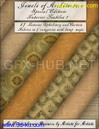 3D打印模型Jewels of Architecture SEInterior Textiles的图片