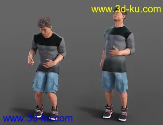 3D打印模型Joyful Reactions Animations for Genesis 8的图片
