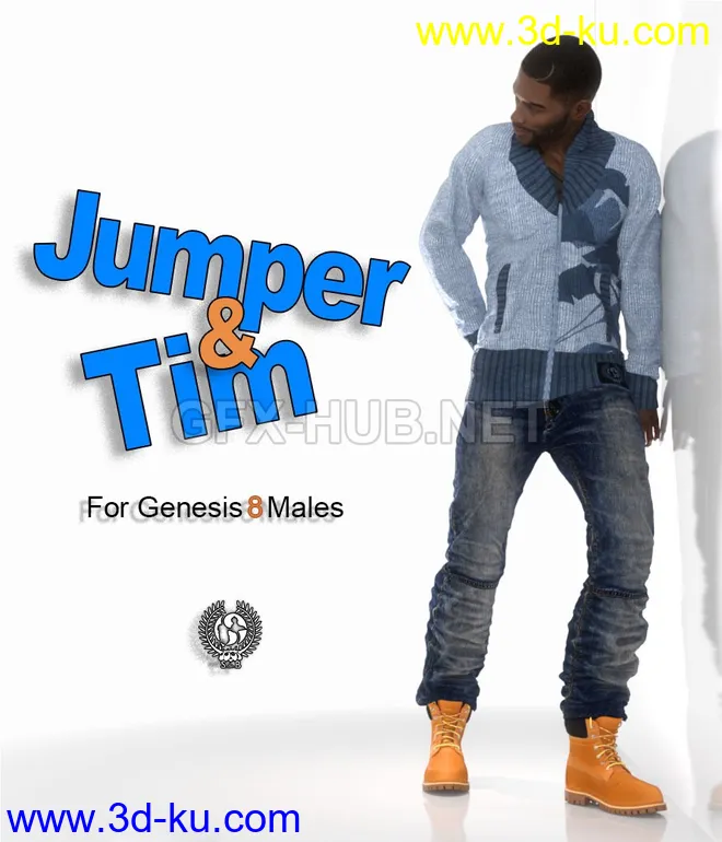 Jumper And Tim For Genesis 8 Males模型的图片1