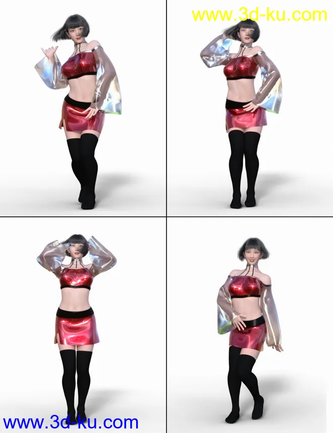K-Dance Poses for Genesis 8 Female模型的图片7