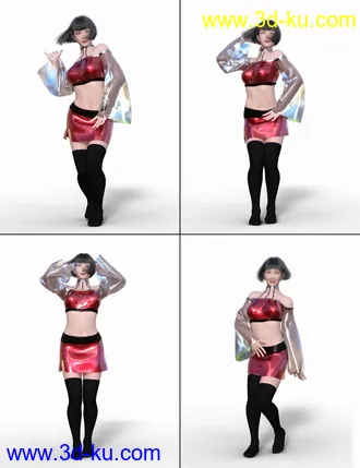 3D打印模型K-Dance Poses for Genesis 8 Female的图片
