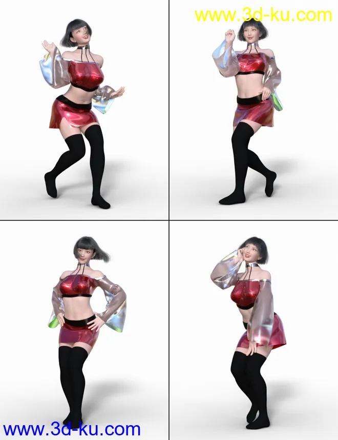 K-Dance Poses for Genesis 8 Female模型的图片8
