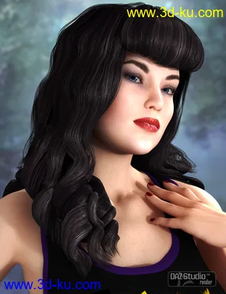 3D打印模型Kalypso Hair的图片