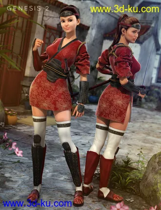 3D打印模型Keiko 6 Premiere Add-On Bundle的图片